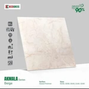 Decogress Akmala Beige - 60 X 60, Glazed Polished