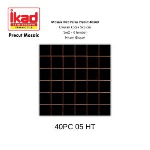 Ikad Keramik Ikad Precut 40PC 510PT - 40x40cm, 5x10cm, Putih Glossy